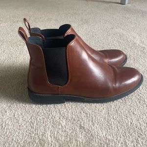 Brown Chelsea boots